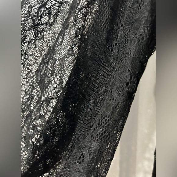 5x Babydoll Stretch Lace Smocked Bodice Square Neck Top - Picture 3 of 7